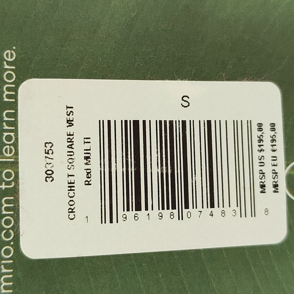 New FARM RIO Crochet Flutter Sleeve Top Size S - Picture 9 of 14